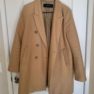 Tan trench coat, size L, Zara